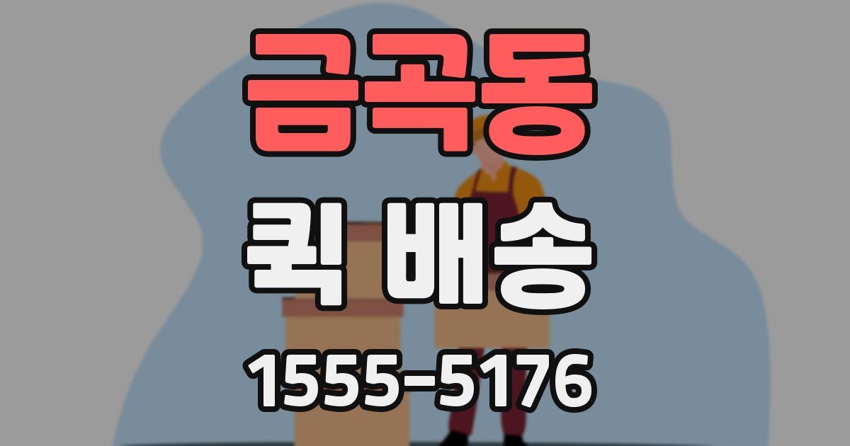 금곡동 퀵 배송