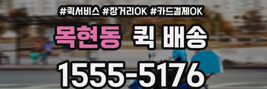 목현동 퀵 배송