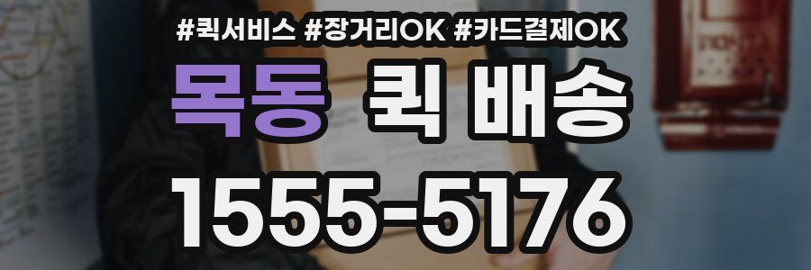 목동 퀵 배송