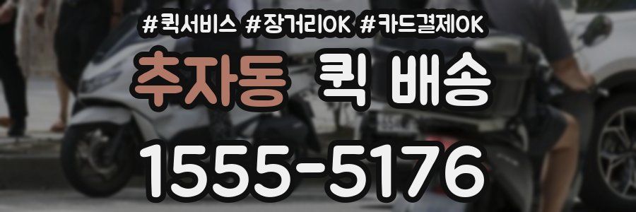 추자동 퀵 배송