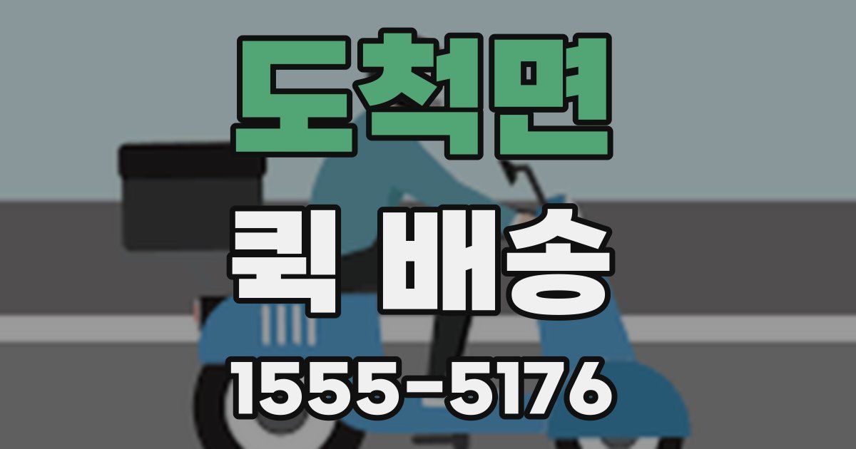 도척면 퀵 배송