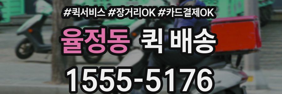율정동 퀵 배송