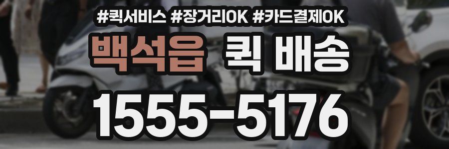 백석읍 퀵 배송