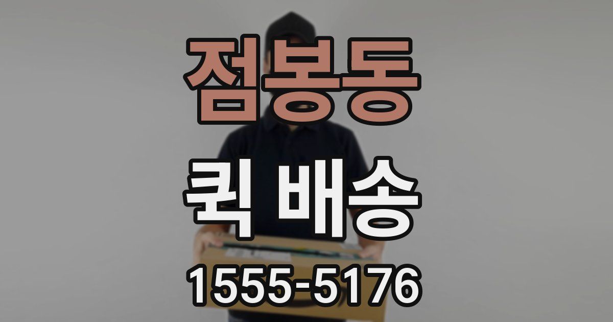점봉동 퀵 배송