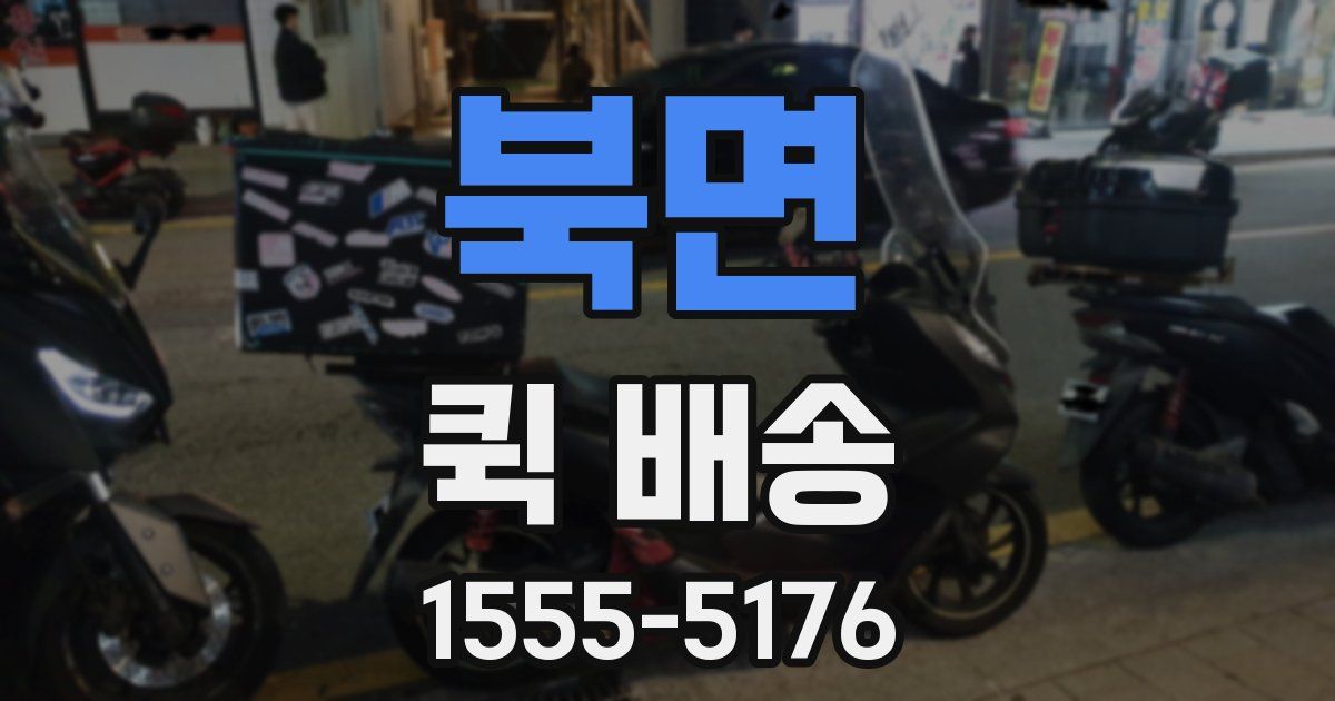 북면 퀵 배송