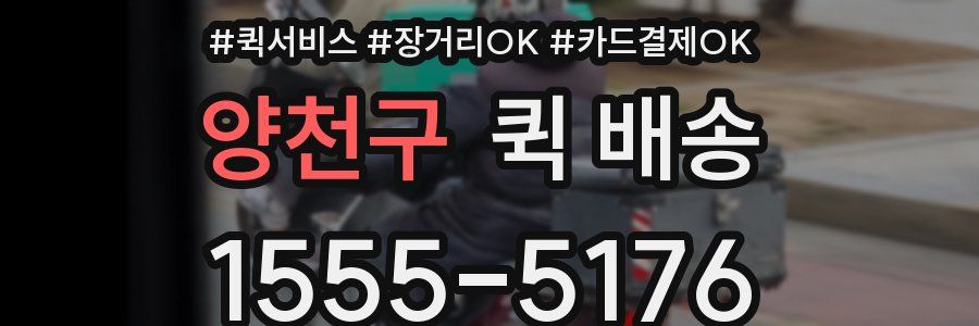 양천구 퀵 배송