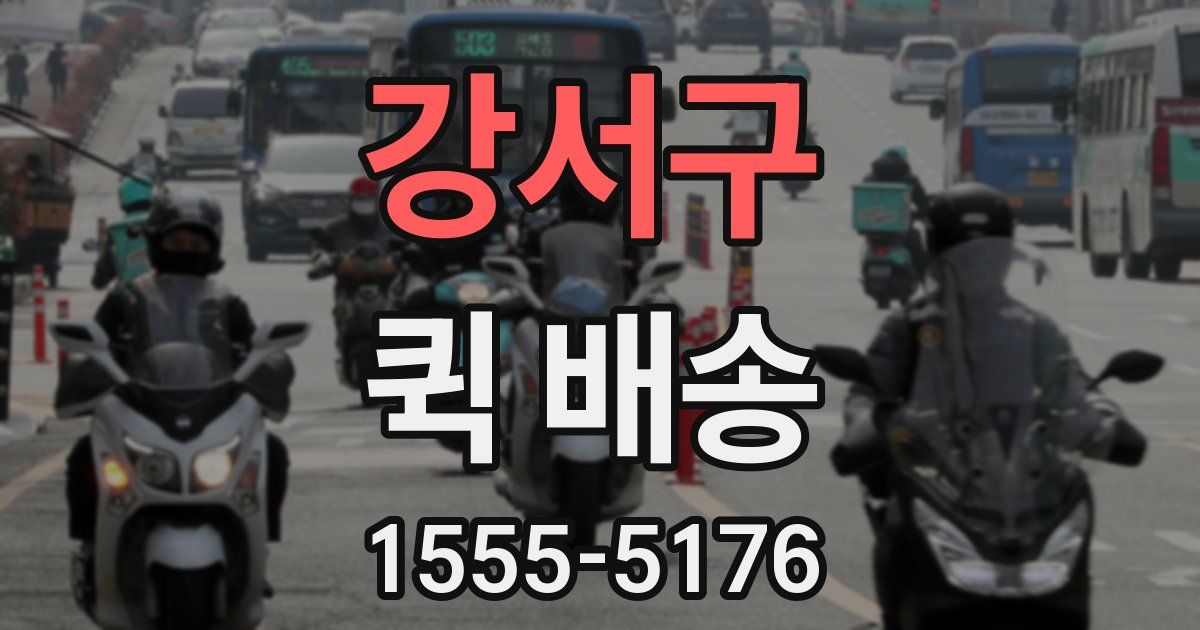 강서구 퀵 배송