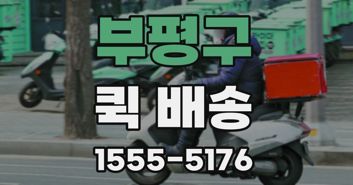 부평구 퀵 배송
