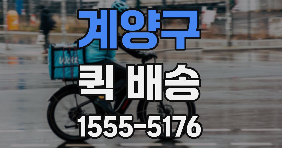 계양구 퀵 배송