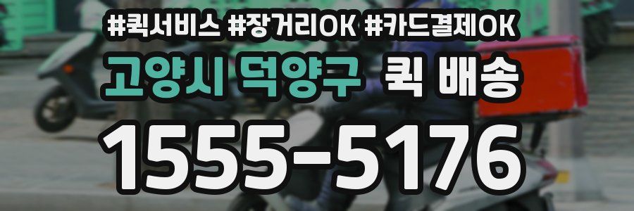 고양시 덕양구 퀵 배송