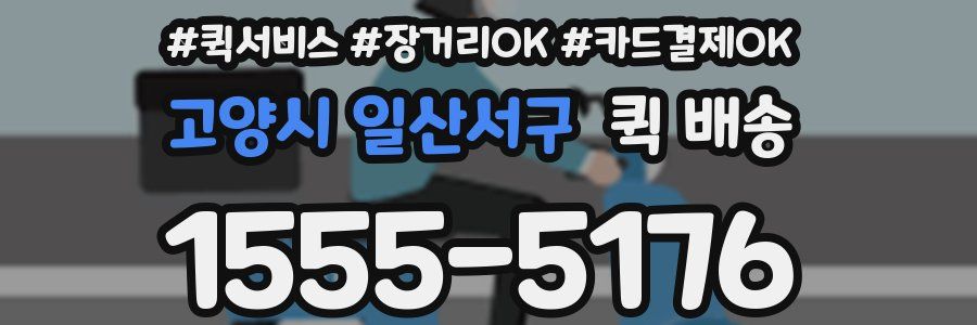 고양시 일산서구 퀵 배송
