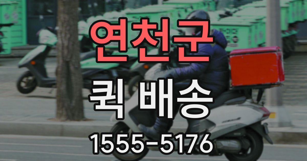 연천군 퀵 배송