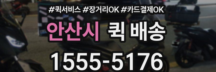 안산시 퀵 배송