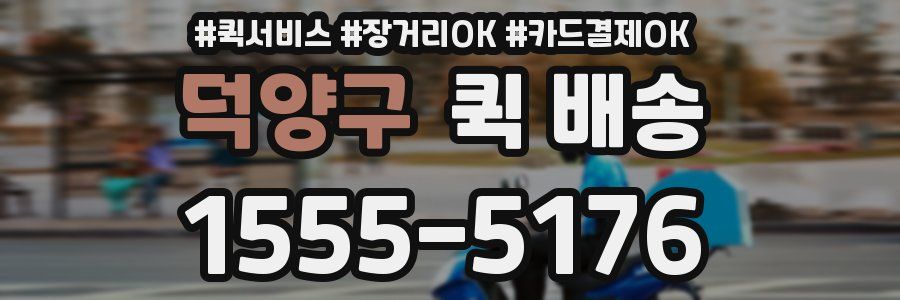 덕양구 퀵 배송