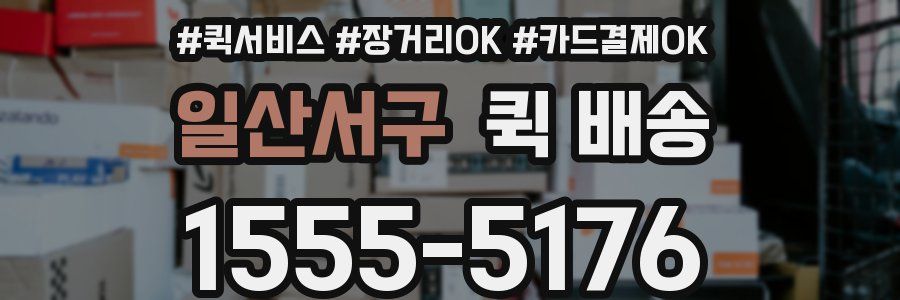 일산서구 퀵 배송