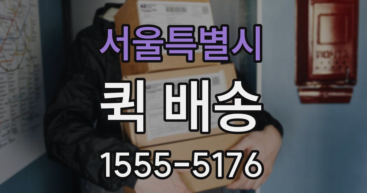 서울특별시 퀵 배송