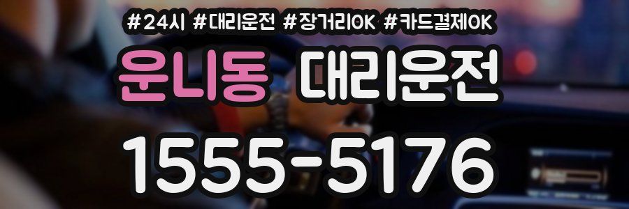 운니동 대리운전