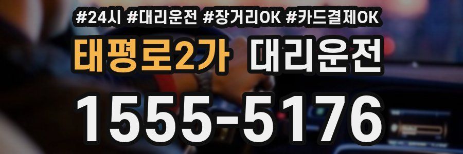 태평로2가 대리운전