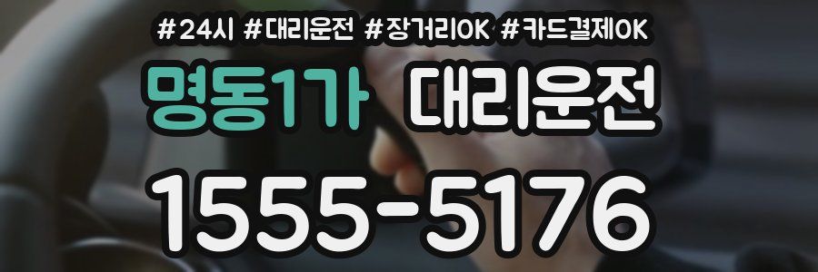 명동1가 대리운전