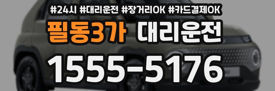 필동3가 대리운전
