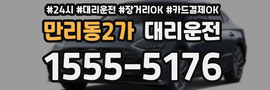 만리동2가 대리운전