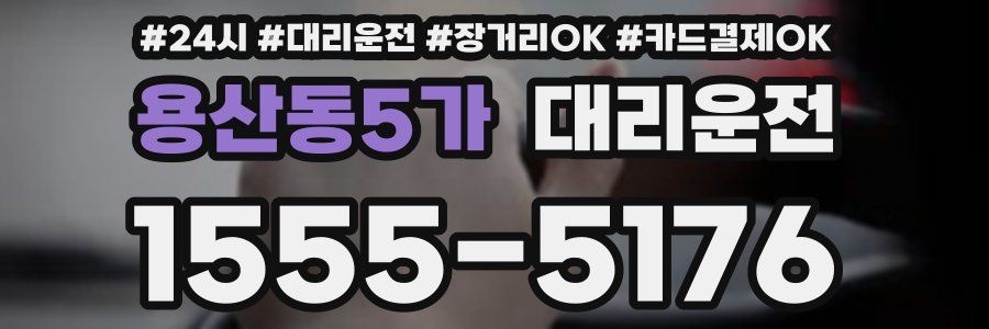 용산동5가 대리운전