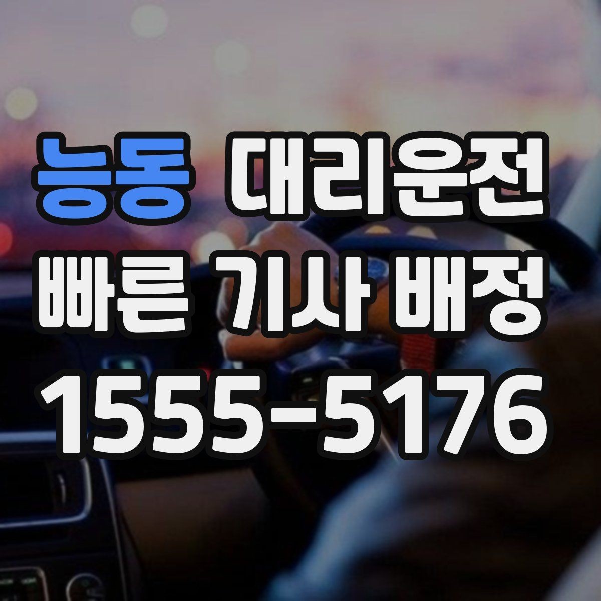 능동 대리운전 장거리 고정가 옵션