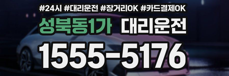 성북동1가 대리운전