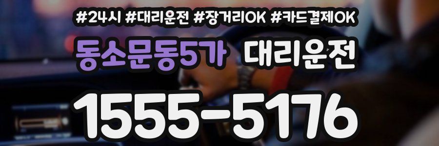 동소문동5가 대리운전