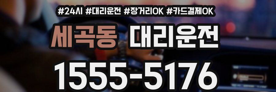 세곡동 대리운전