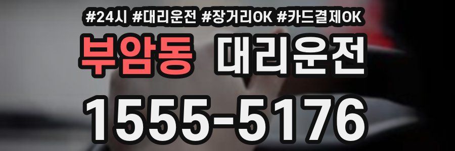 부암동 대리운전