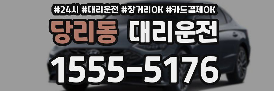 당리동 대리운전