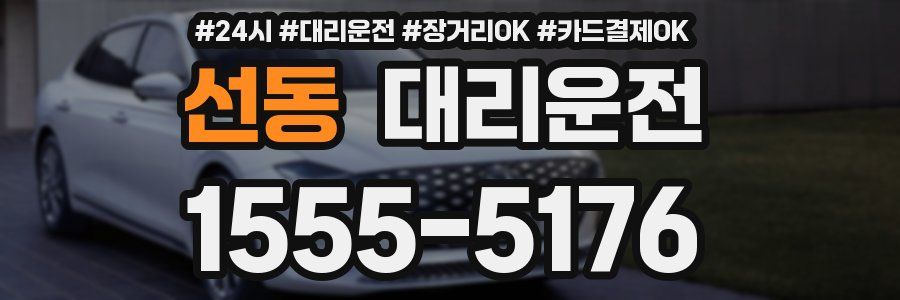 선동 대리운전