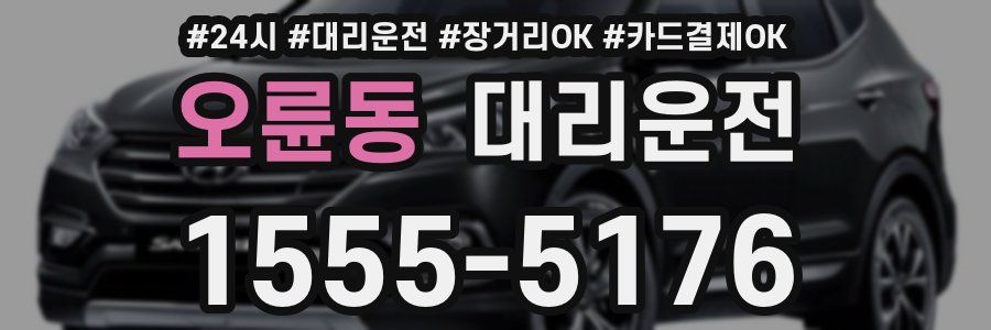 오륜동 대리운전
