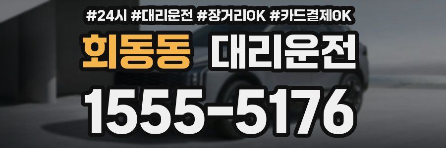 회동동 대리운전