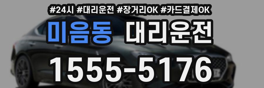 미음동 대리운전