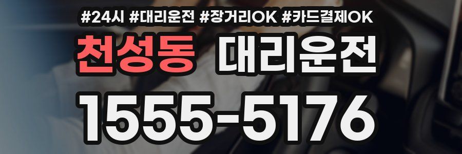 천성동 대리운전