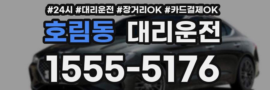 호림동 대리운전