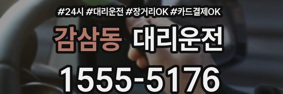 감삼동 대리운전