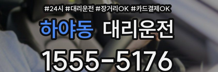 하야동 대리운전