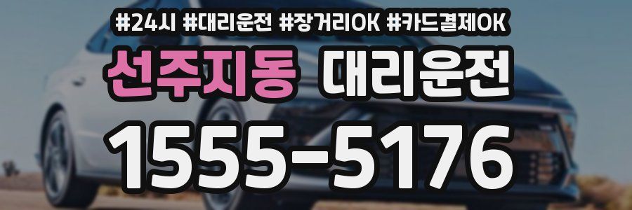 선주지동 대리운전