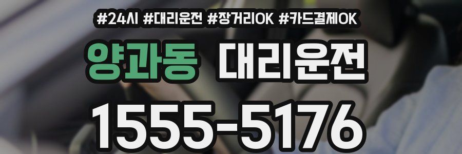 양과동 대리운전