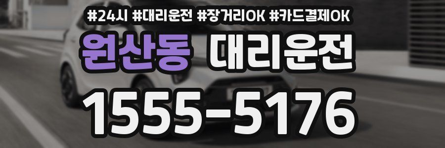 원산동 대리운전