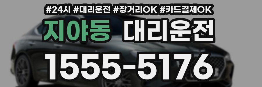 지야동 대리운전