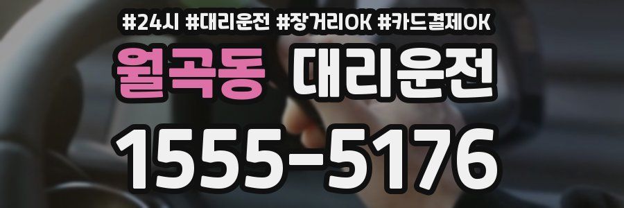 월곡동 대리운전