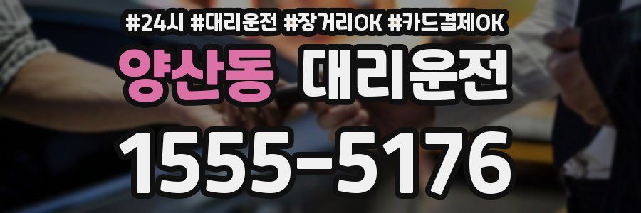양산동 대리운전