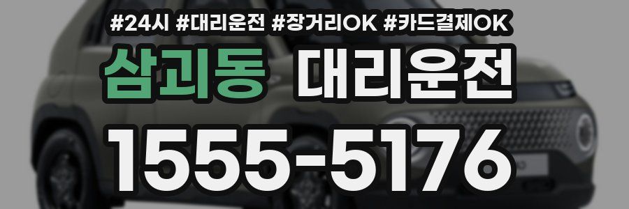 삼괴동 대리운전