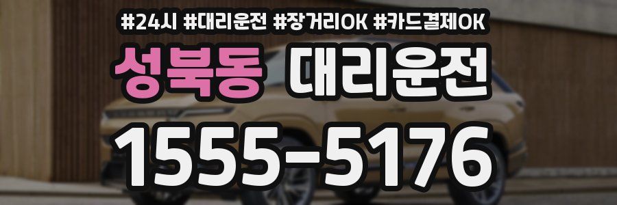 성북동 대리운전