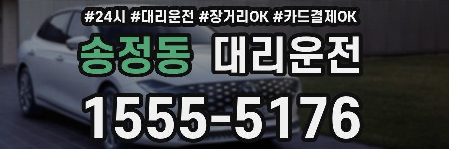 송정동 대리운전