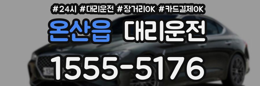 온산읍 대리운전